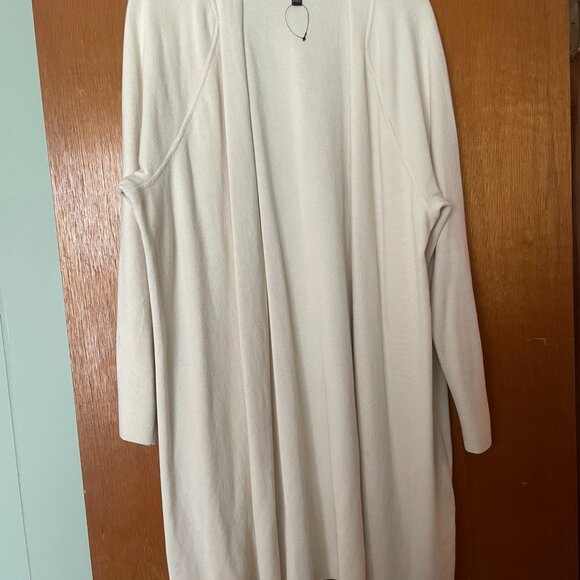Banana Republic Cream Open Front Cardigan | Size XL | 100% Cotton - Picture 2 of 5